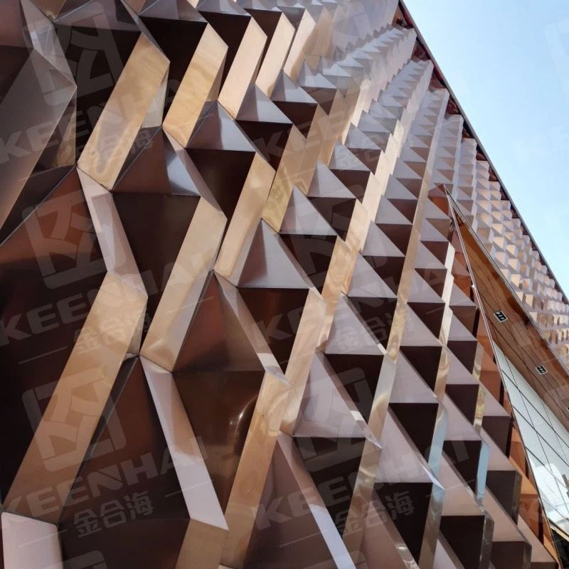 Modern aluminium 3D wandpaneel